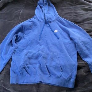 large royal blue Nike sweatshirt